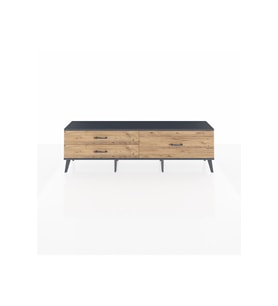 Arges TV Ünitesi 3 Çekmeceli  176x30x51 Antrasit-Antrasit/Çam