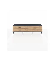Arges TV Ünitesi 3 Çekmeceli  176x30x51 Antrasit-Antrasit/Çam