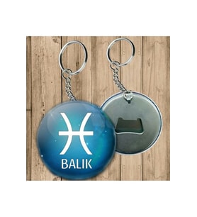 Balık Burcu Anahtarlık - Açacaklı Anahtarlık