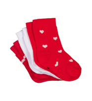 Civil Baby Kalp 3'lü 6-18 Ay Bebek Kız Çorap Set - Standart 12 Ay