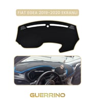 FIAT Egea 2019-2024 Modellerine Uygun EKRANLITORPİDO KORUMA HALISI BEJ KENAR