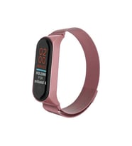 Uray store Xiaomi Mi Band 4 Metal Mıknatıslı Kordon - Rose
