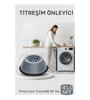 Premium 4'lü Titreşim Önleyici Kauçuk Ayak Seti - Ultra Sessiz ve Sarsıntısız Yıkama Teknolojisi 722564