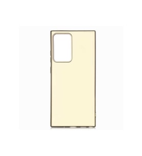 Samsung Galaxy Note 20 Ultra Uyumlu Kılıf Zore Premier Silikon Kapak (Gold)