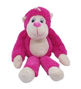 Peluş Maymun 40 cm - Yumuşak Peluş - G5501 - Pembe