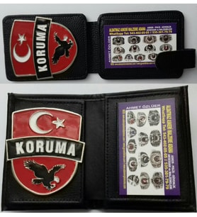 YAKIN KORUMA-ROZETLİ CÜZDAN,2-ADET SATIN AL-SADECE,YAKIN KORUMA KIMLIK KARTLI PERSONELE SATILIR.SIVILE SATILMAZ