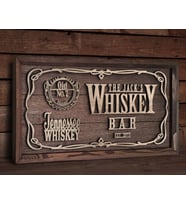 BK Gift Özel Yapım İsimli Kabartma Figür Temalı Meşe Ağacı Ahşap Bar Tablosu, Ev Dekorasyonu, Duvar Dekoru, Bar Tablo-6