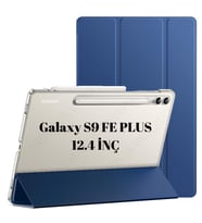 Samsung Galaxy Tab S9 FE Plus/S10 Plus/S9 Plus Kılıf PU Deri Smart Standlı Case