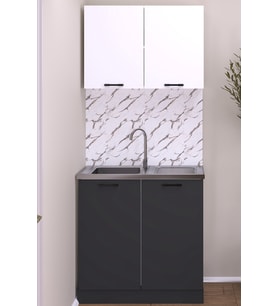 80 Cm Eylül Mutfak Evyeli Mini Mutfak Alt Üst Takım