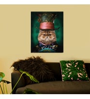 ÖZEL TASARIM EVCİL HAYVANINIZA ÖZEL PORTRE CANVAS ÇALIŞMASI 30CMX40CM
