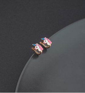 925 Ayar Gümüş Unicorn Model Çocuk Küpesi