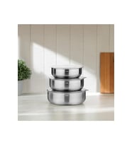 Nehir Silver Çelik 6 Parça Saklama Kabı (Gümüş)