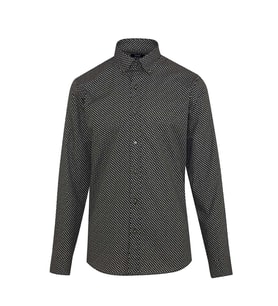 Hatemoğlu Haki Desenli Modern Fit %100 Pamuk Gömlek