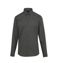 Hatemoğlu Haki Desenli Modern Fit %100 Pamuk Gömlek