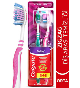 Colgate ZigZag 1 + 1 Diş Fırçası Medium