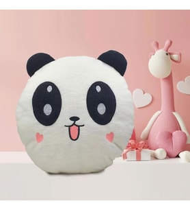 Sevimli Pofuduk Panda Yastık  35*35cm (Beyaz)