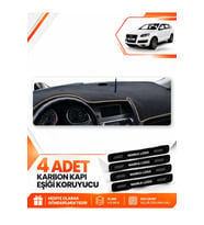 AUDI Q7 (2005-2015) Uyumlu Ön Torpido Koruma Kılıfı Halısı - Siyah Bej