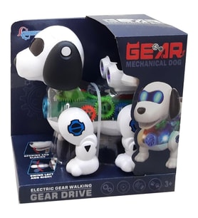 Işıklı Köpek Robot 20 CM Şeffaf