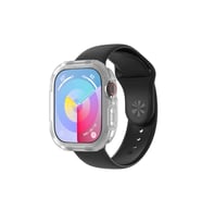 Apple Watch 10 42mm Uyumlu Silikon TPU Kasa Koruyucu Zore Watch Gard 17 (Şeffaf)