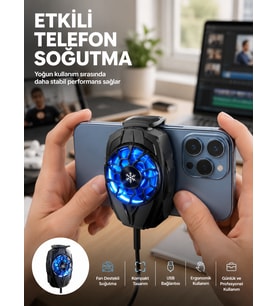 Telefon Soğutucu Fan Güçlü Motor Radyatör Cep Telefon Soğutma