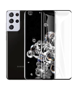 Samsung Galaxy S21 Ultra Nano Pet Full Ekran Koruyucu (Siyah)