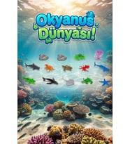 Okyanus Dünyası 12 Parça Deniz Canlıları Figür Seti - Eğitici Oyuncak Hayvanlar ve Aksesuarlar