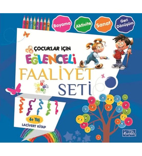 Eğlenceli Faaliyet Seti - Lacivert Kitap - 4+ Yaş