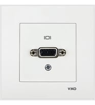 VİKO VGA Konnektör Beyaz (Çerçevesiz) 90967Z66 VİKO