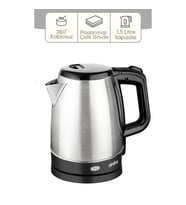 ÇELİK KETTLE 1.7LT GİZLİ REZİSTANS - KABLOSUZ SK-8015 (4490) (Çok Renkli)