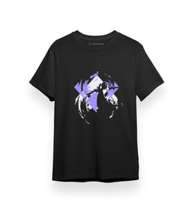 Samurai Champloo Jin Minimal Siyah Kısa kol Erkek Tshirt