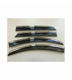Niken Ford Focus 2005-2012 Model Kromlu Cam Rüzgarlığı 4Lü (Siyah)