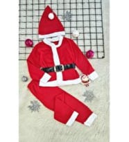 Erkek Çocuk Bebek Noel Baba Kıyafeti Kostümü Yılbaşı Yeniyıl Hediyesi Baby Christmas Gift