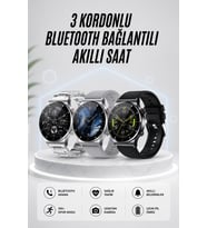 Akıllı Saat Amoled Ekran Bluetooth Bağlantılı Sesli Görüşme Nabız Ölçer