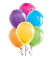 Balon Düz 12 inç (jojo Balloons) Karışık 100'lü-