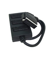 1 ERKEK - 3 DİŞİ 3LÜ SİYAH SCART DAĞITICI