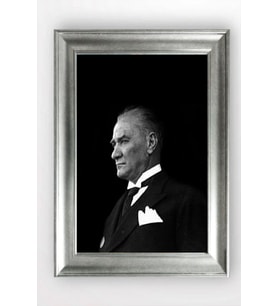 Gümüş Çerçeveli Atatürk Tablo a363