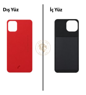Reeder S23 Max Pro Kırmızı Arka Kapak Arka Cam Batarya Kapağı Lazer Kesim Kapak Pil Kapağı Back Cover