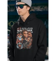 21 Savage Rapper Baskılı Unisex Oversize Hoodie