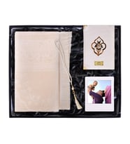 Kişiye Özel Krem Kuranı Kerim & Seccade & İnci Tesbih & Fotoğraflı Instagram Çerçeve