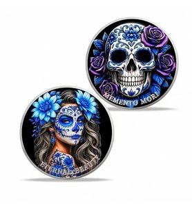 Memento Mori Ebedi Güzellik Stoa Felsefe Manifest Coin Koleksiyon Metal Para CP099