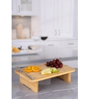 Bambu Ayaklı Kesme Tahtası 30x20 cm