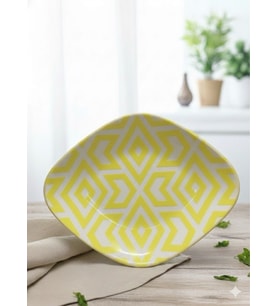 TULU PORSELEN 19 CM MRT KAYIK TABAK DBSARI KİLİM D