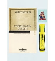 Atinalıların Devleti - Hasan Ali Yücel Klasikleri - Aristoteles - Sarı Fosforlu Kalem -Defterli Seti (Renksiz)