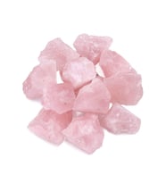 Sertifikalı Ham Işlenmemiş Doğal Pembe Kuvars Taşı Kütle (4-5 Cm) (Çok Renkli)