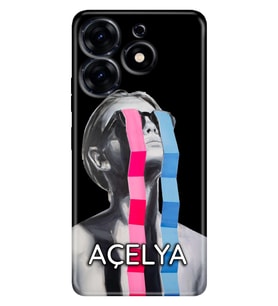 Tecno Spark 6 7 7T 8 8C 9T 10 10C 20C 30C 40 Pro Go Kılıf İsim Yazılı Kişiye Özel - Model-41 (Çok Renkli)