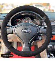 Subaru Forester Dikme Direksiyon Kılıfı Alcantara Süet Monza Black SG X-XS-XT-Tuşsuz 2002-2005
