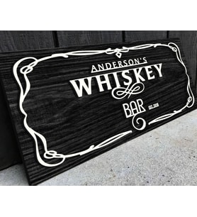 BK Gift Kişiye Özel Kabartma Tasarım Siyah(Ebony) Ahşap Bar Tabelası, Home Bar Tabela, Rustik Ev Dekorasyonu, Duvar Dekoru-10