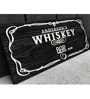 BK Gift Kişiye Özel Kabartma Tasarım Siyah(Ebony) Ahşap Bar Tabelası, Home Bar Tabela, Rustik Ev Dekorasyonu, Duvar Dekoru-10