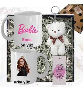 Barbie Temalı Kişiye Özel Hediye Seti
