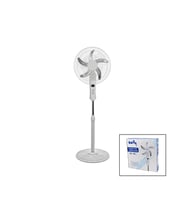 18 İNC 45 CM KUMANDALI  SANAYİ TİPİ AYAKLI VANTİLATÖR 5-METAL PERVANE 3-KADEME HIZ 65W Y:137CM (5343)